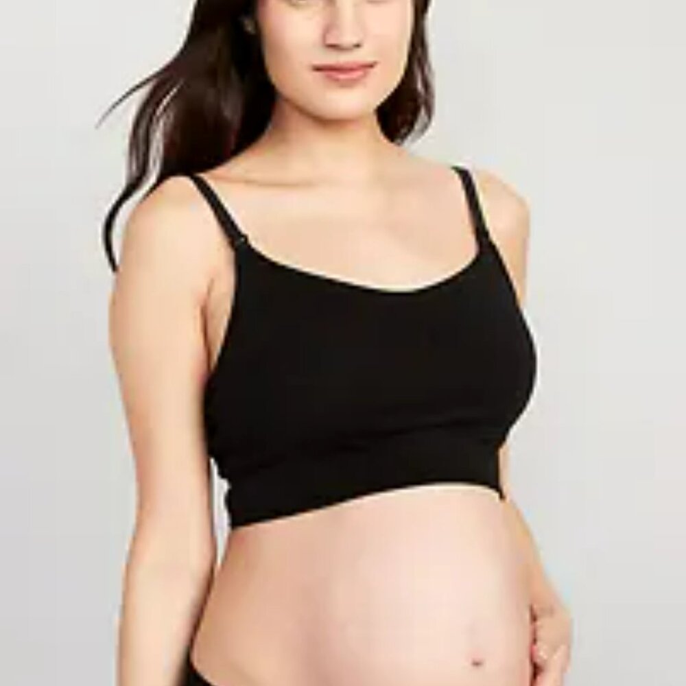 Host Pick! ❤️ ❤️ Two Maternity Nursing Brami Top Black/White